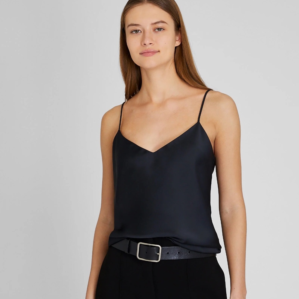 New! CLUB MONACO Kora Cami in Black, Size XL + Cream Cami, XL FREE GIFT!